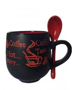 Ceramic coffee mug Red
