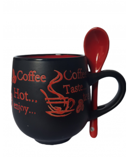 Ceramic coffee mug Red