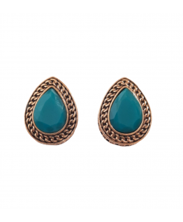 Blue Stoned Studs