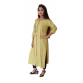 Cotton Kurti Green With Embroidery